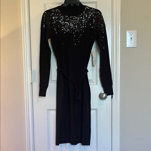 NWT Eliza J Sequin Sweater Dress